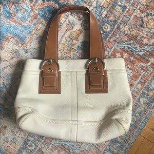 Coach soho buckle satchel pebbled leather